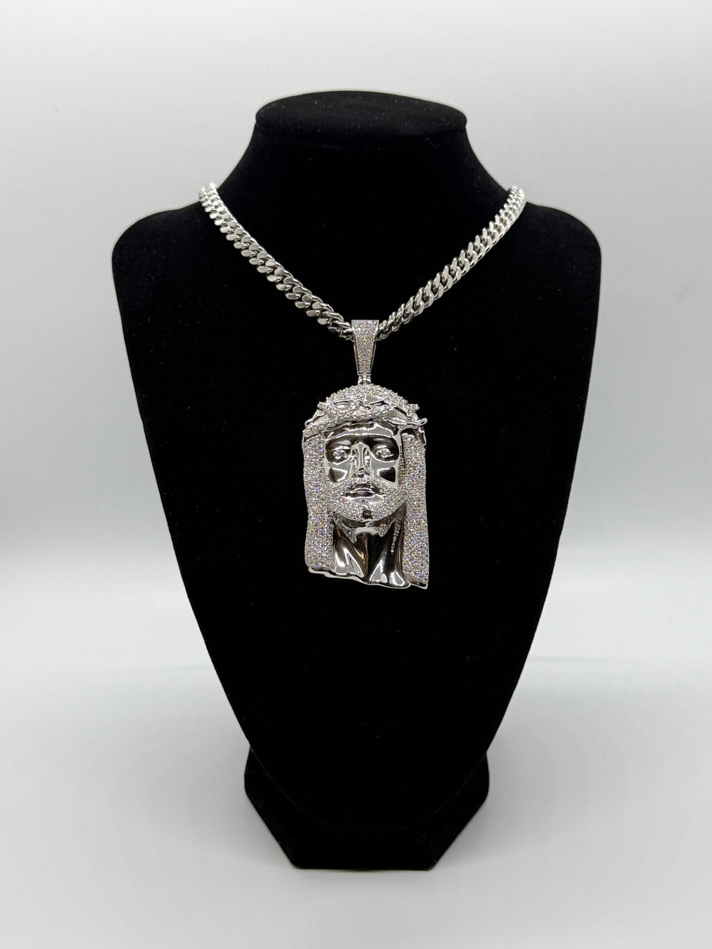VVS Moissanite 925 Silver Jesus Pendant