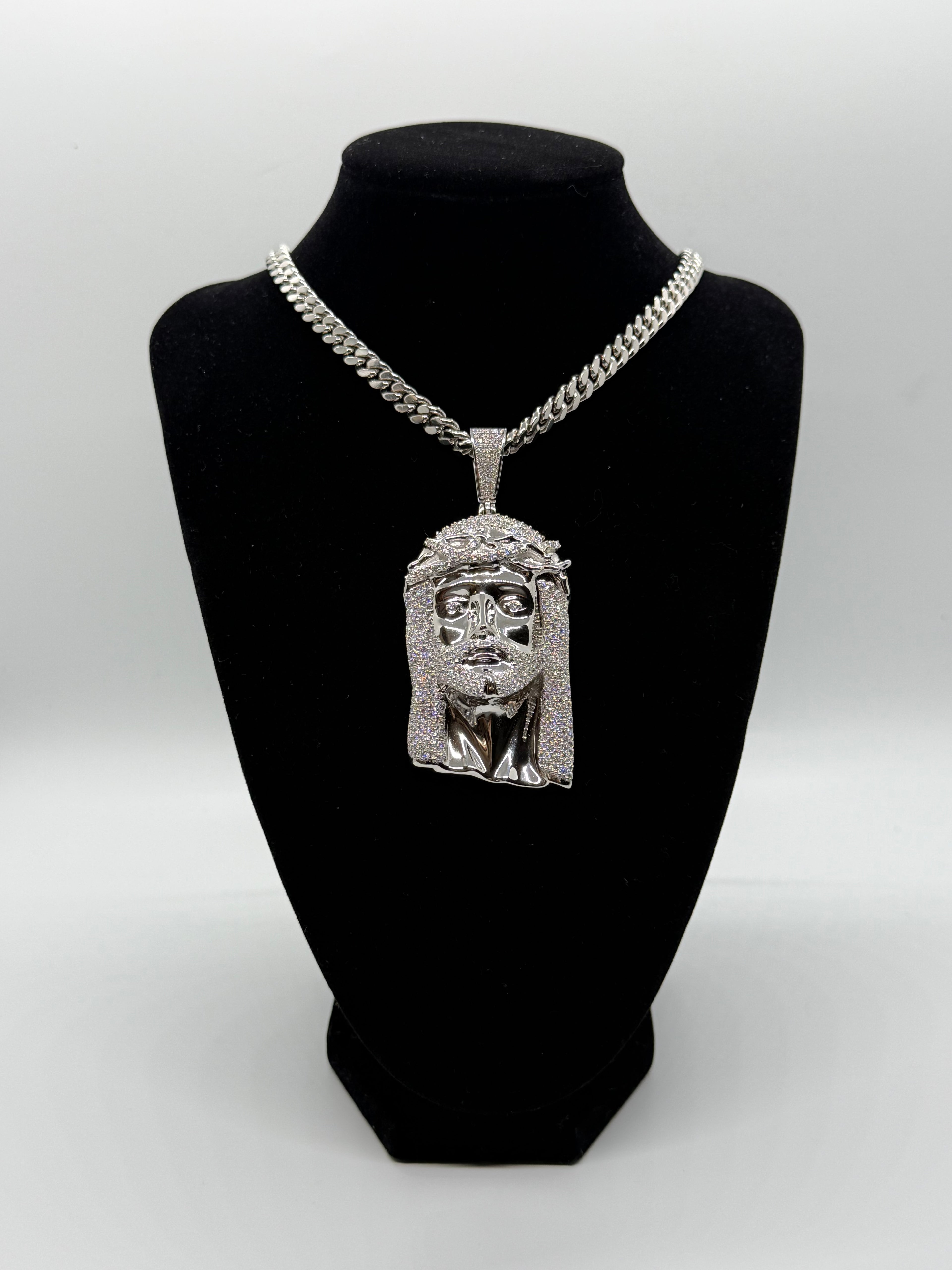 VVS Moissanite 925 Silver Jesus Pendant