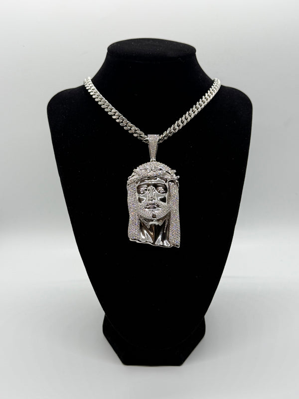 VVS Moissanite 925 Silver Jesus Pendant