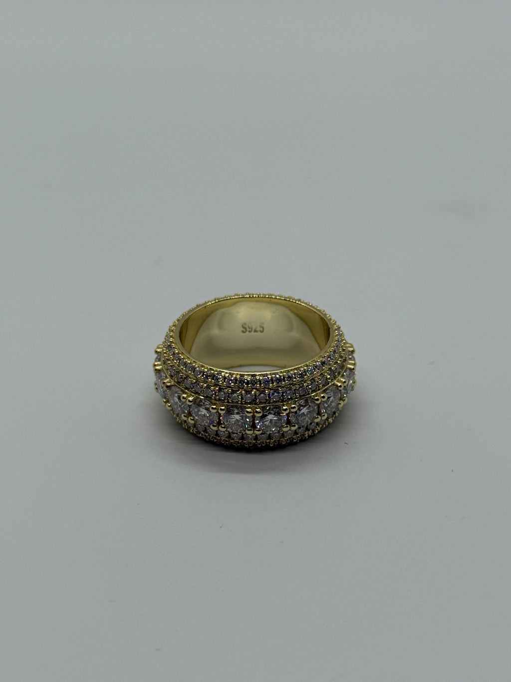 VVS Moissanite 18k Gold Vermeil Round Ring