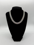 12mm 16" VVS Moissanite 925 Silver Iced Miami Cuban Chain