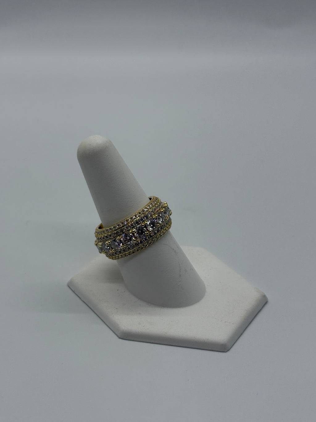 VVS Moissanite 18k Gold Vermeil Round Ring