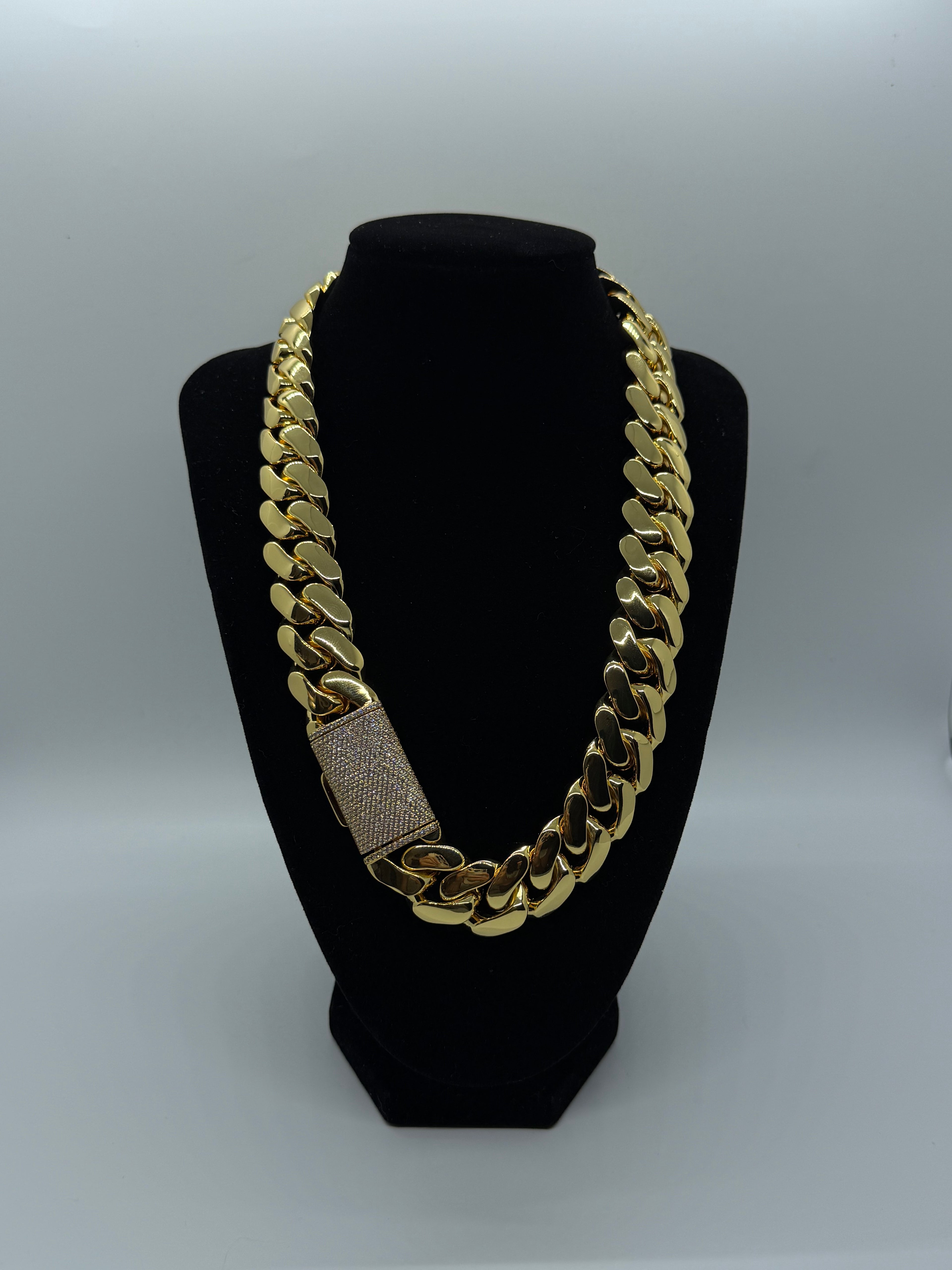 20mm 18k Gold Dipped Miami Cuban Chain
