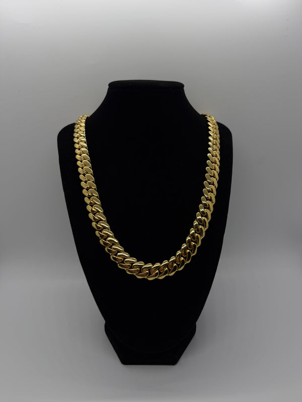 12mm 18k Gold Dipped Miami Cuban Chain