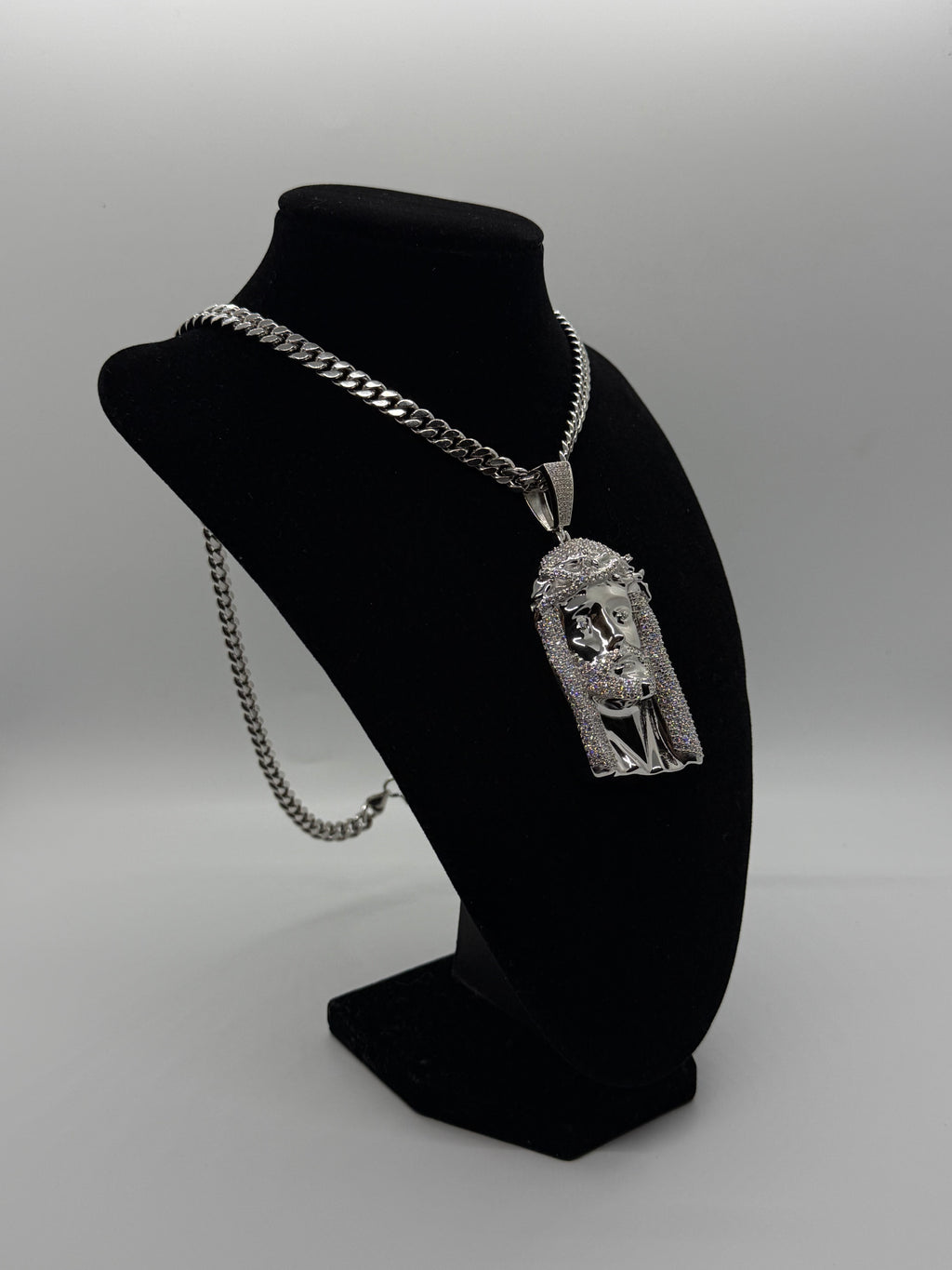 VVS Moissanite 925 Silver Jesus Pendant