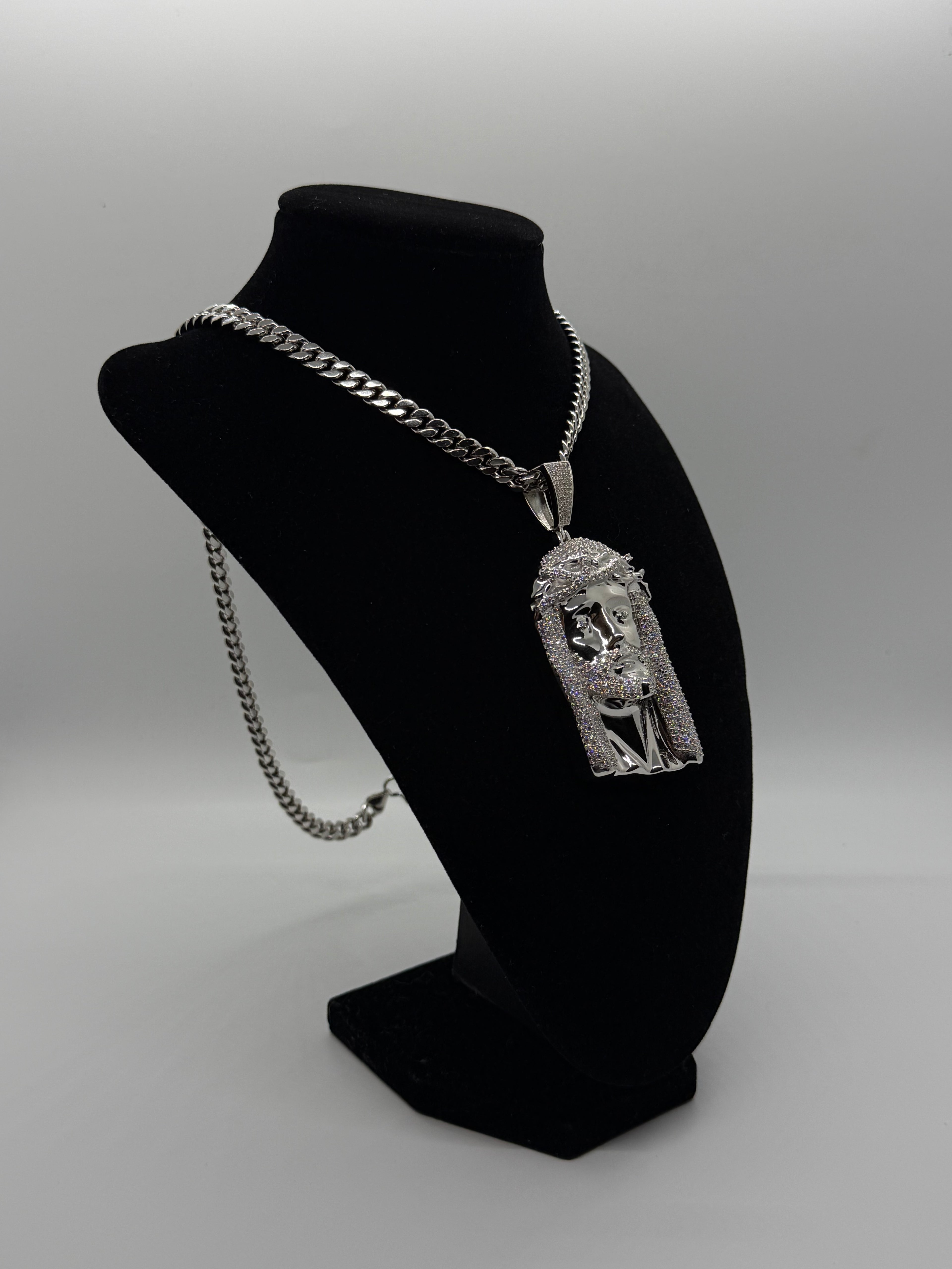 VVS Moissanite 925 Silver Jesus Pendant