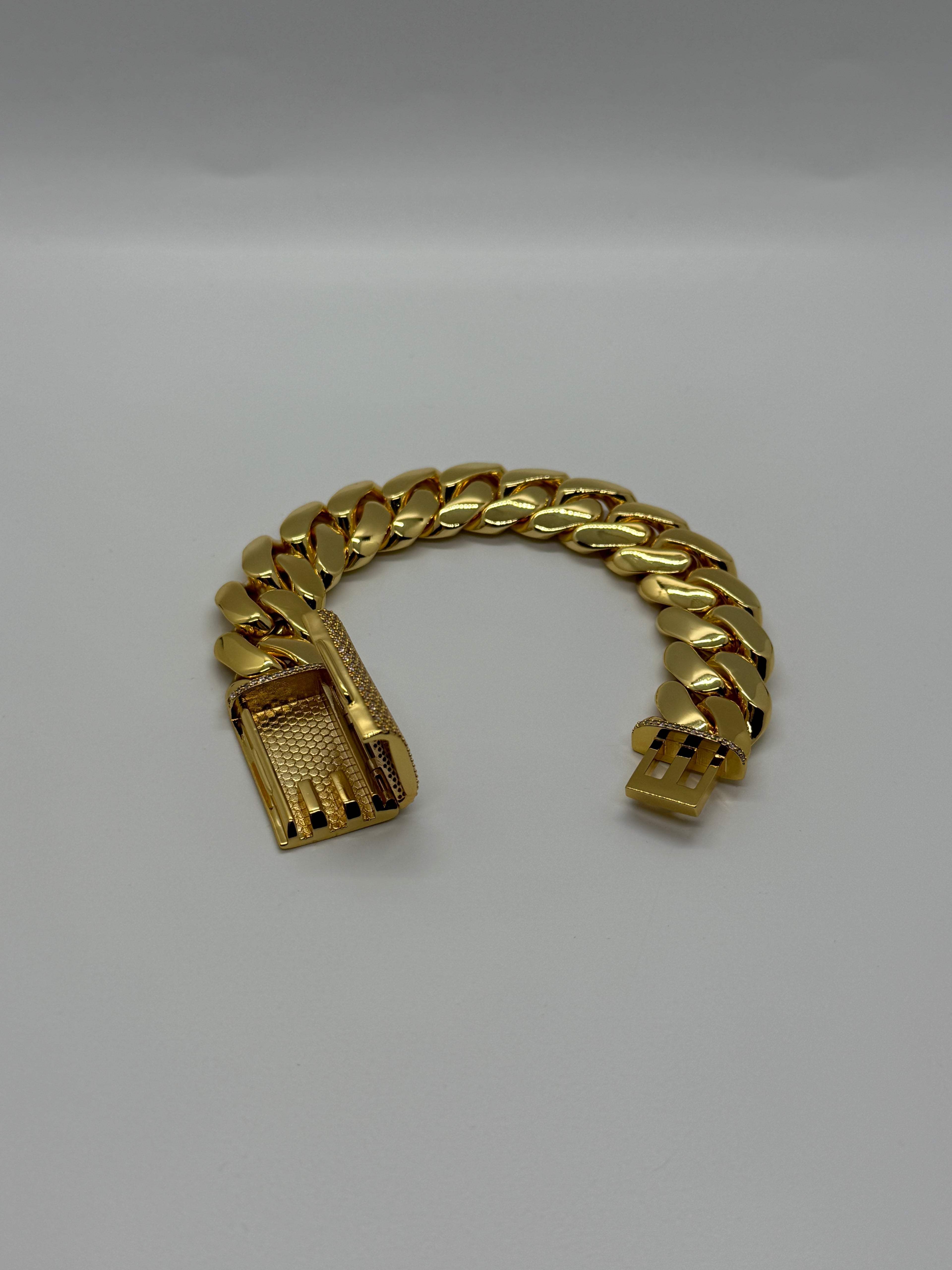 20mm 18k Gold Dipped Miami Cuban Bracelet