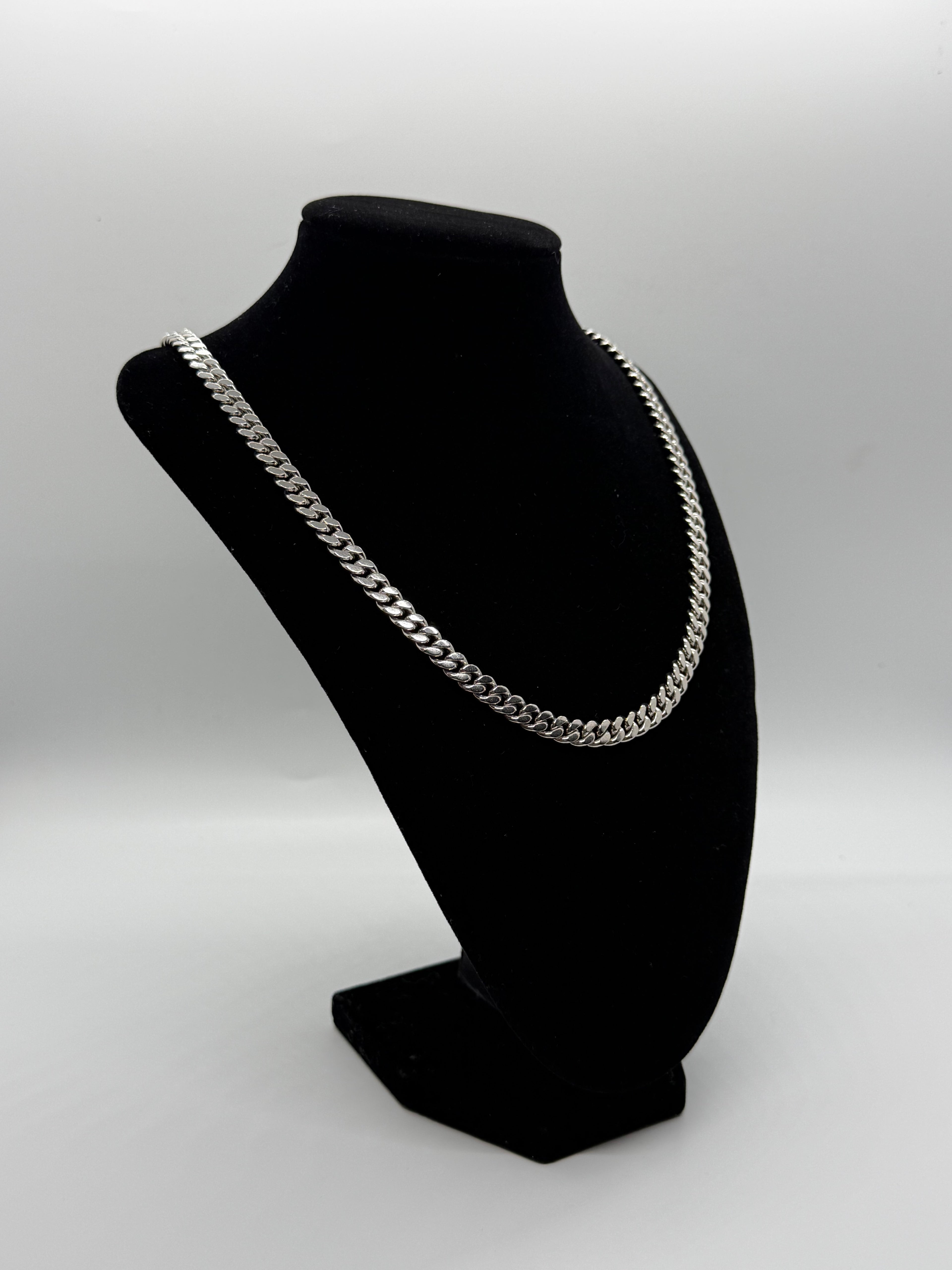 7mm 24" 925 Silver Curb Chain
