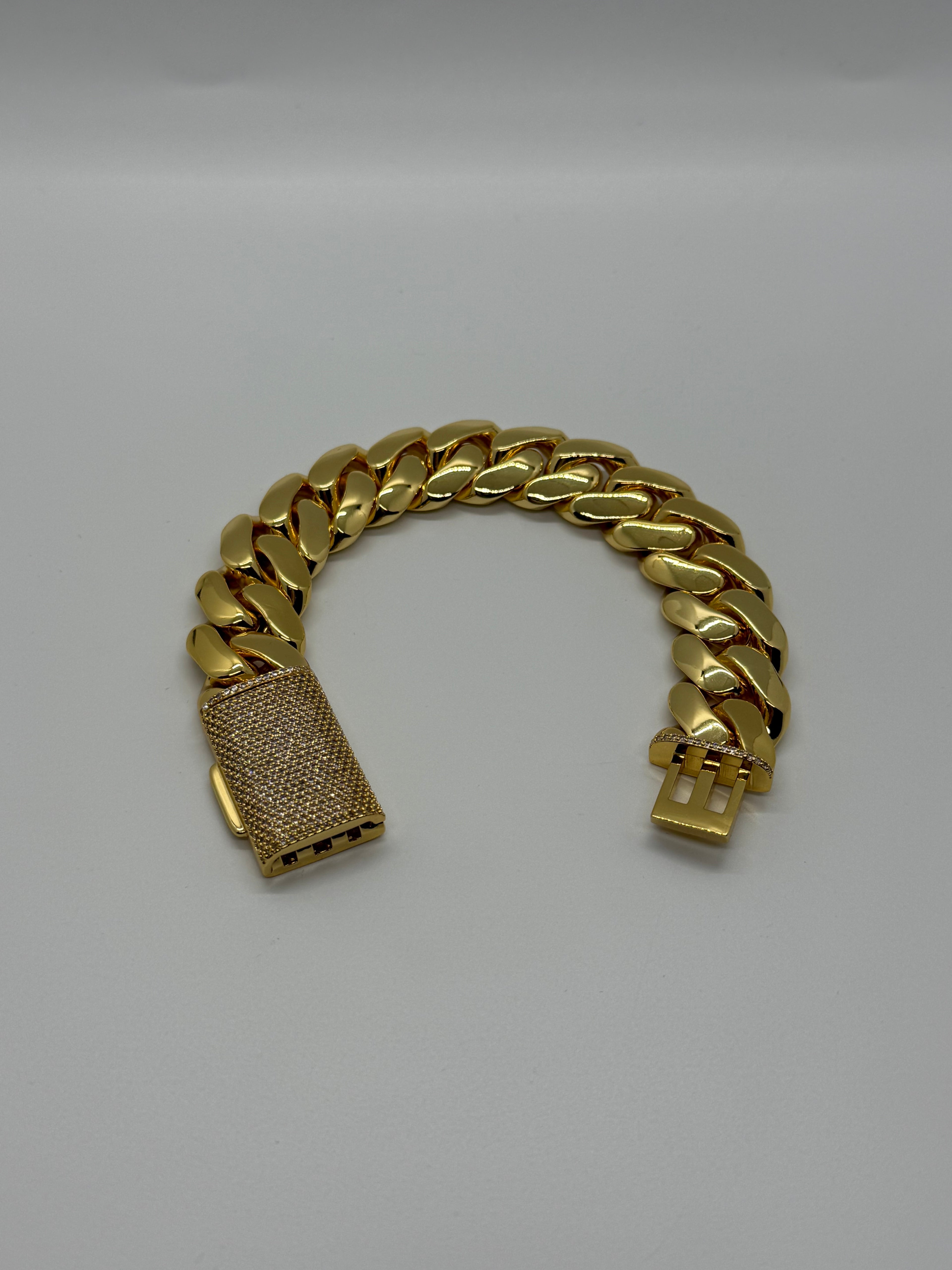 20mm 18k Gold Dipped Miami Cuban Bracelet