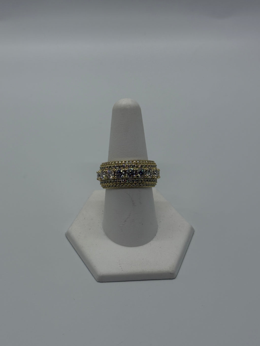 VVS Moissanite 18k Gold Vermeil Round Ring