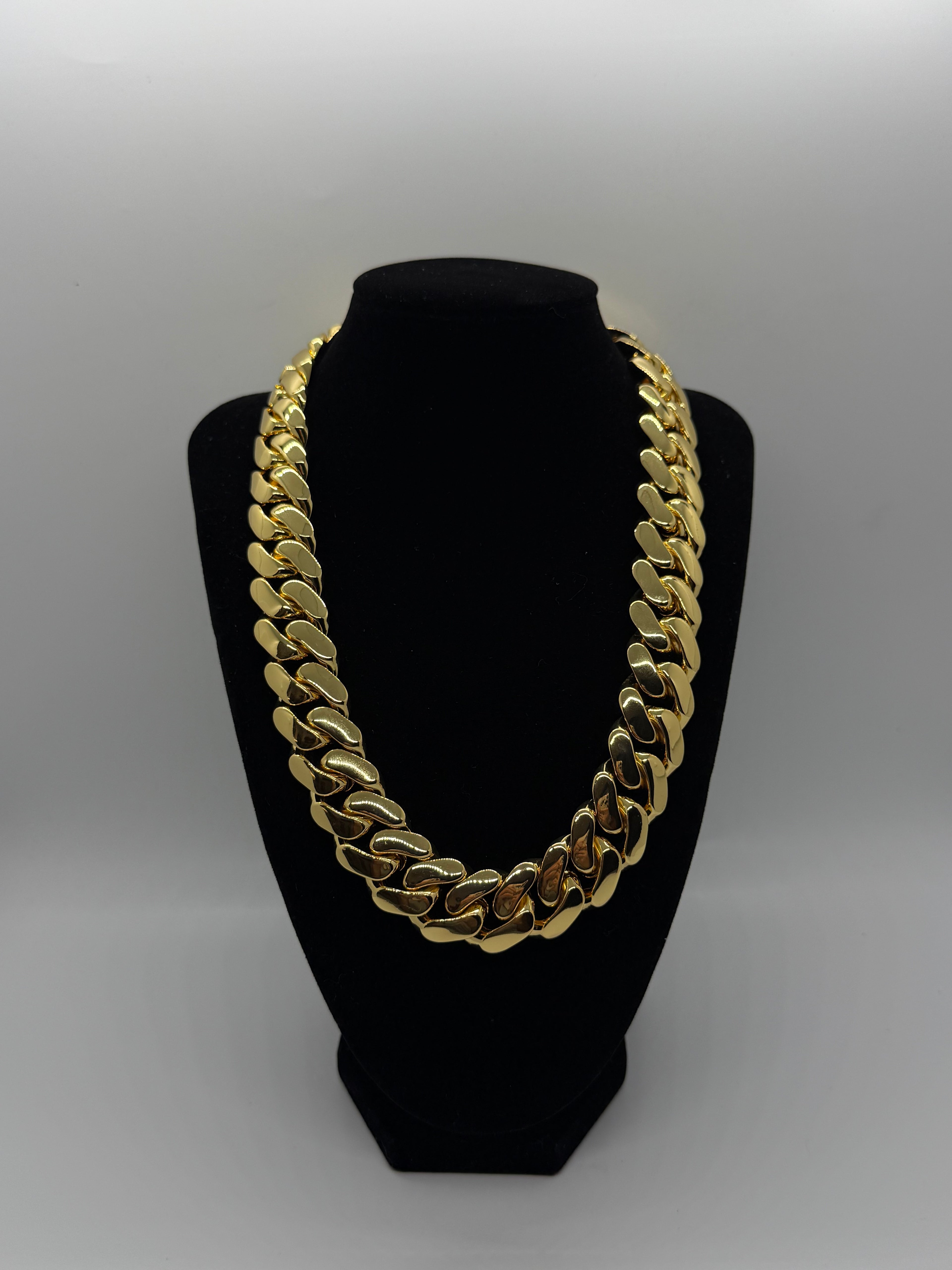 20mm 18k Gold Dipped Miami Cuban Chain