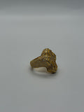 14k Yellow Gold Vermeil Cross Ring
