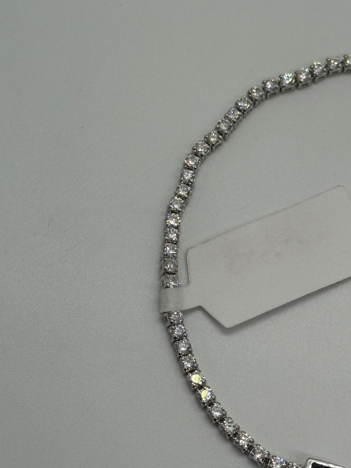 10k White Gold Lab Diamond Tennis Bracelet