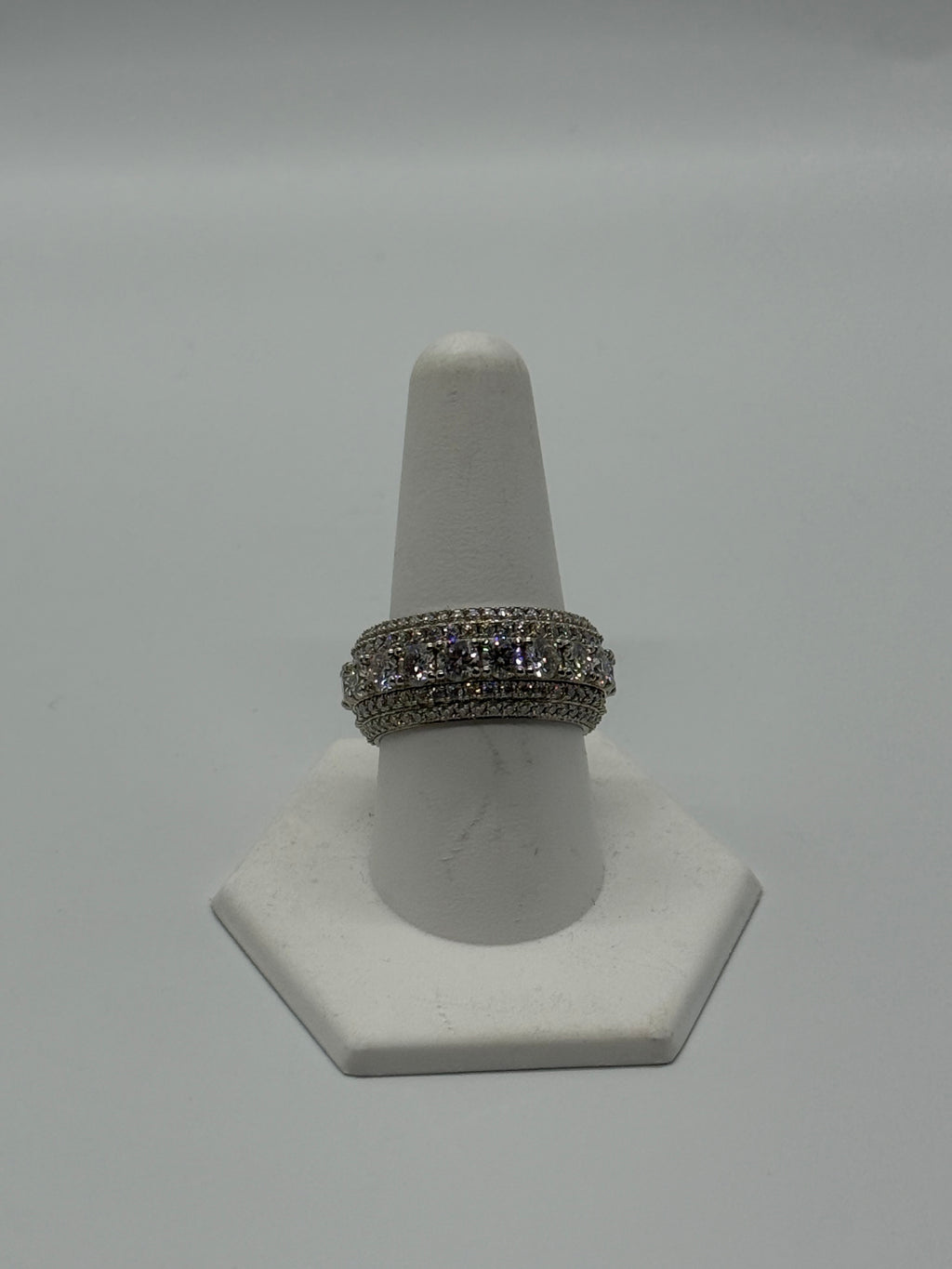 VVS Moissanite 925 Silver Round Ring
