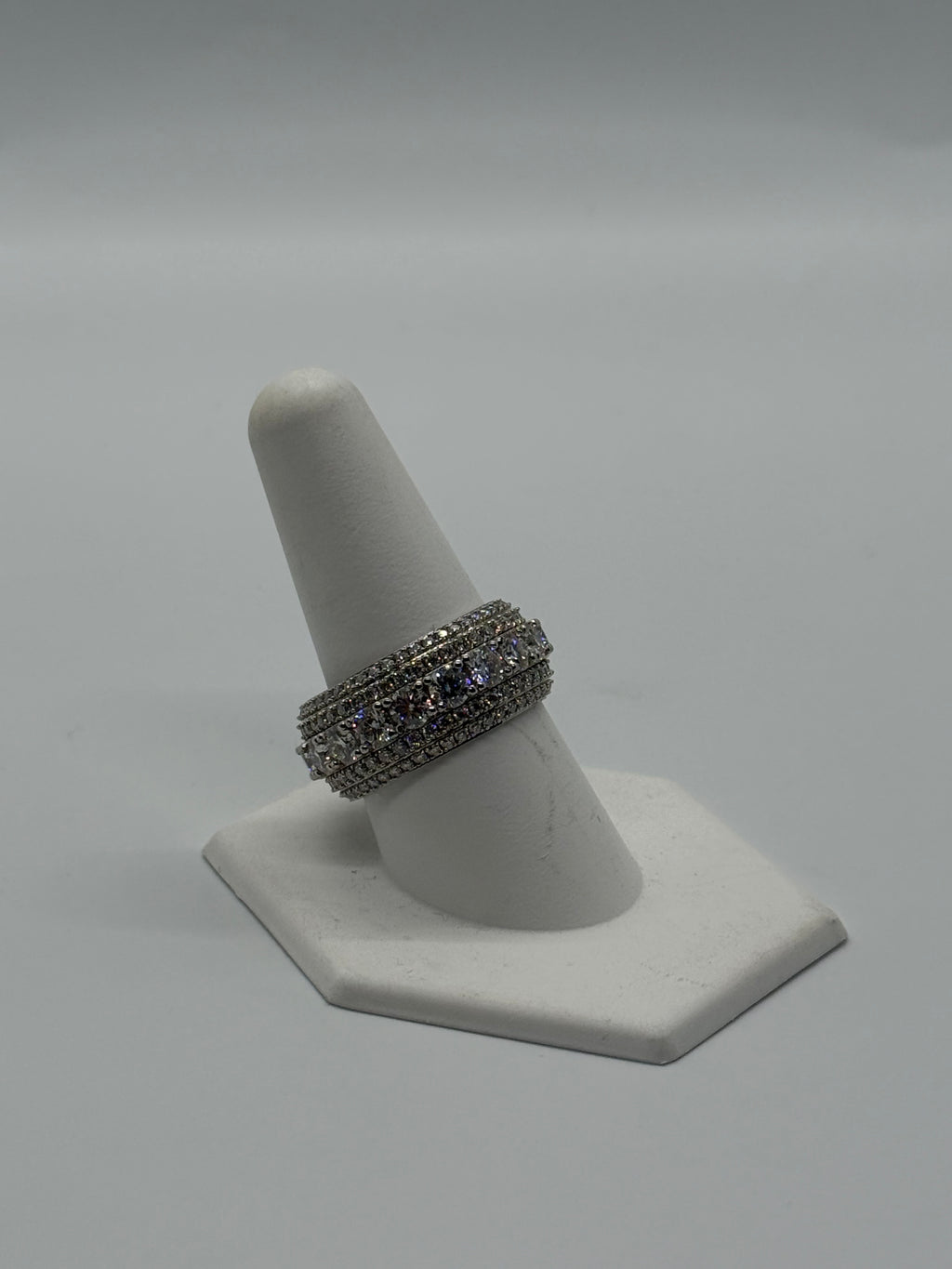 VVS Moissanite 925 Silver Round Ring