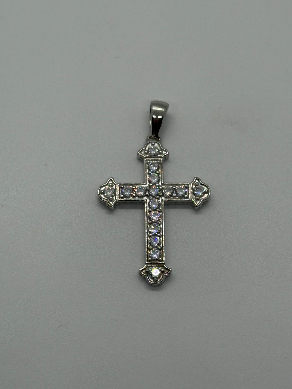 925 Silver CZ Cross Pendant