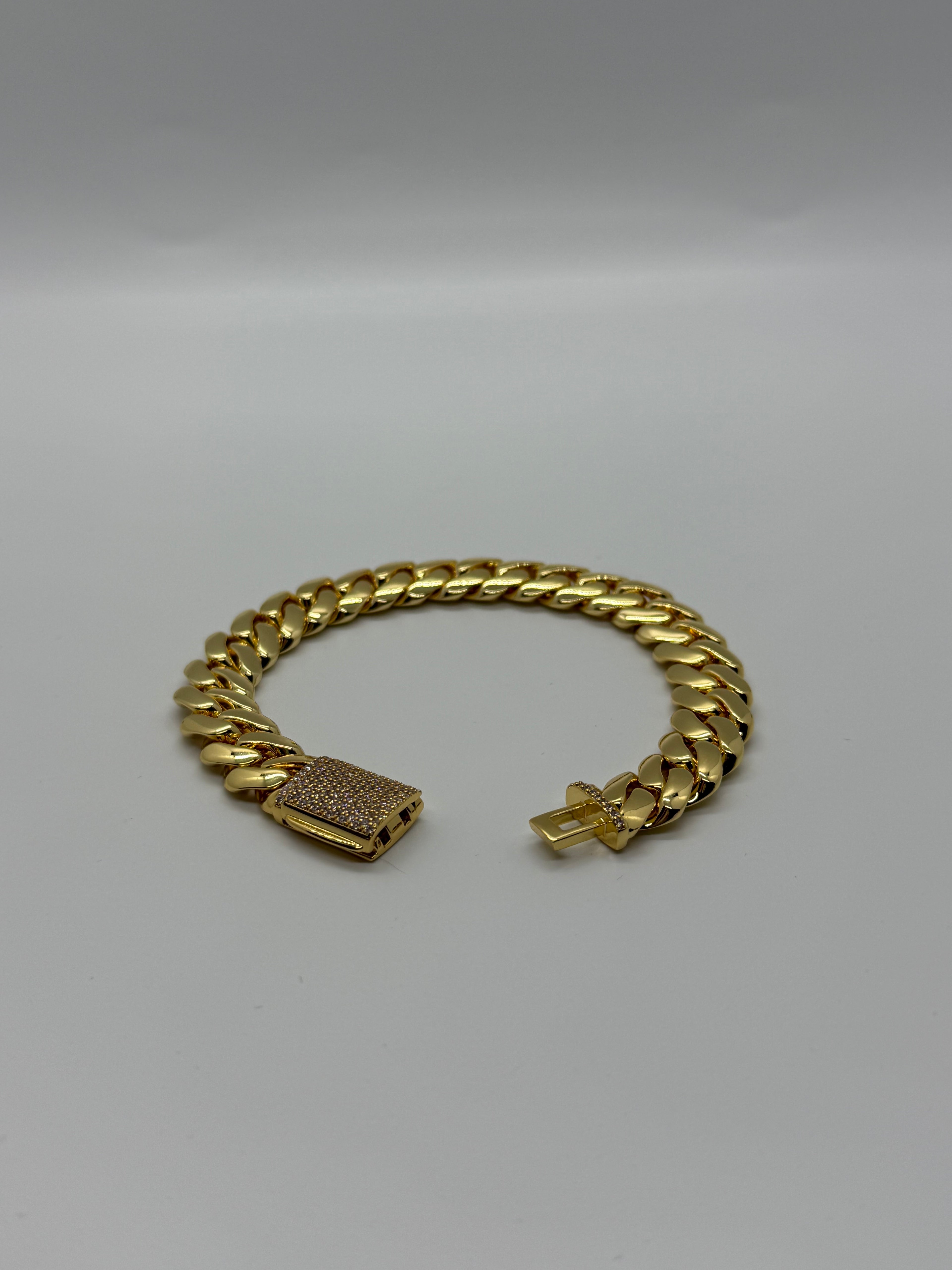 12mm 18k Gold Dipped Miami Cuban Bracelet