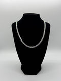 5mm 24" VVS Moissanite 925 Silver Tennis Chain