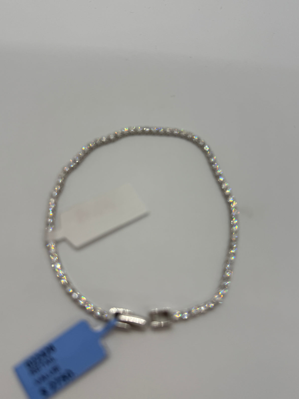 10k White Gold Lab Diamond Tennis Bracelet