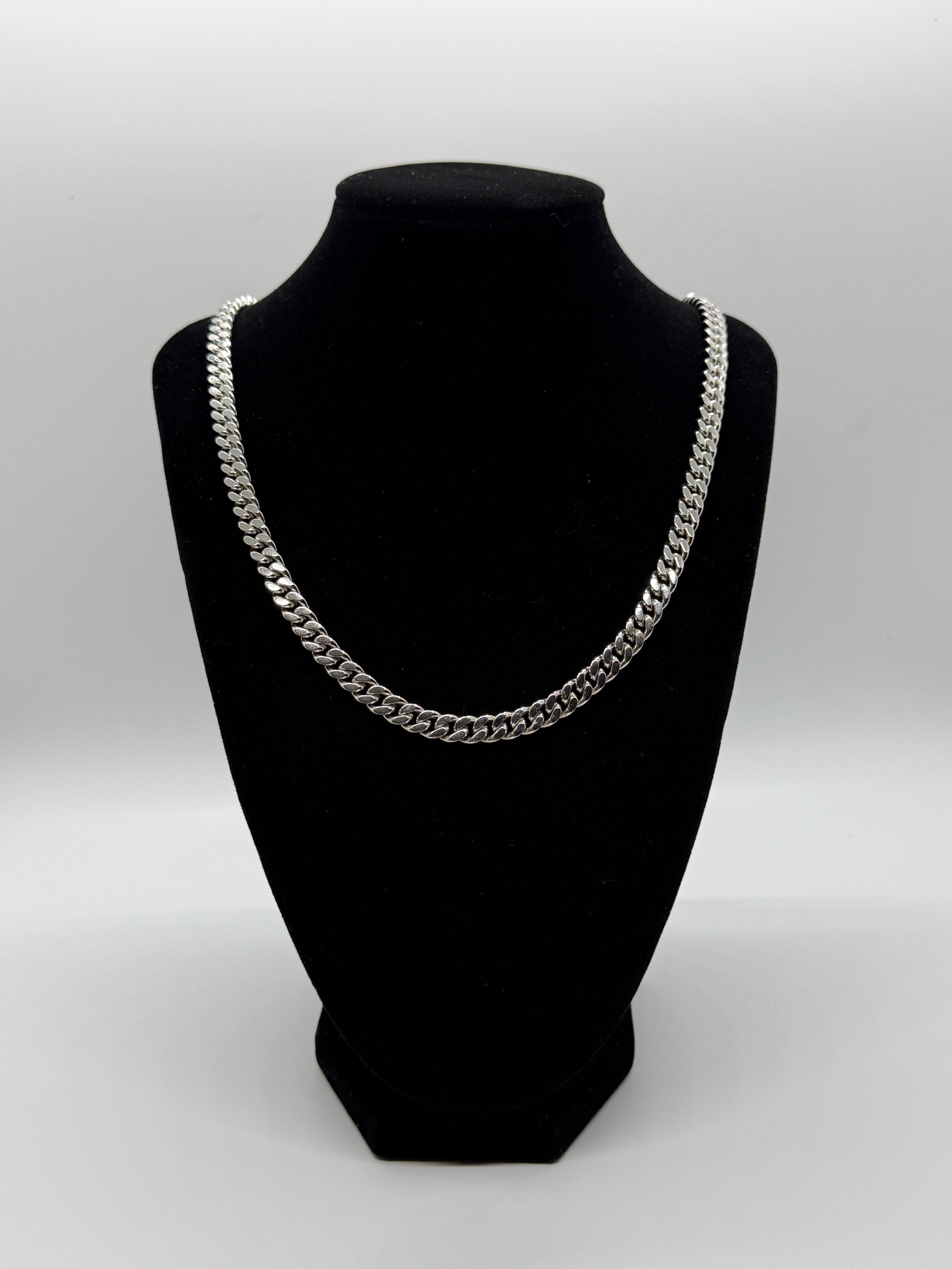 7mm 24" 925 Silver Curb Chain