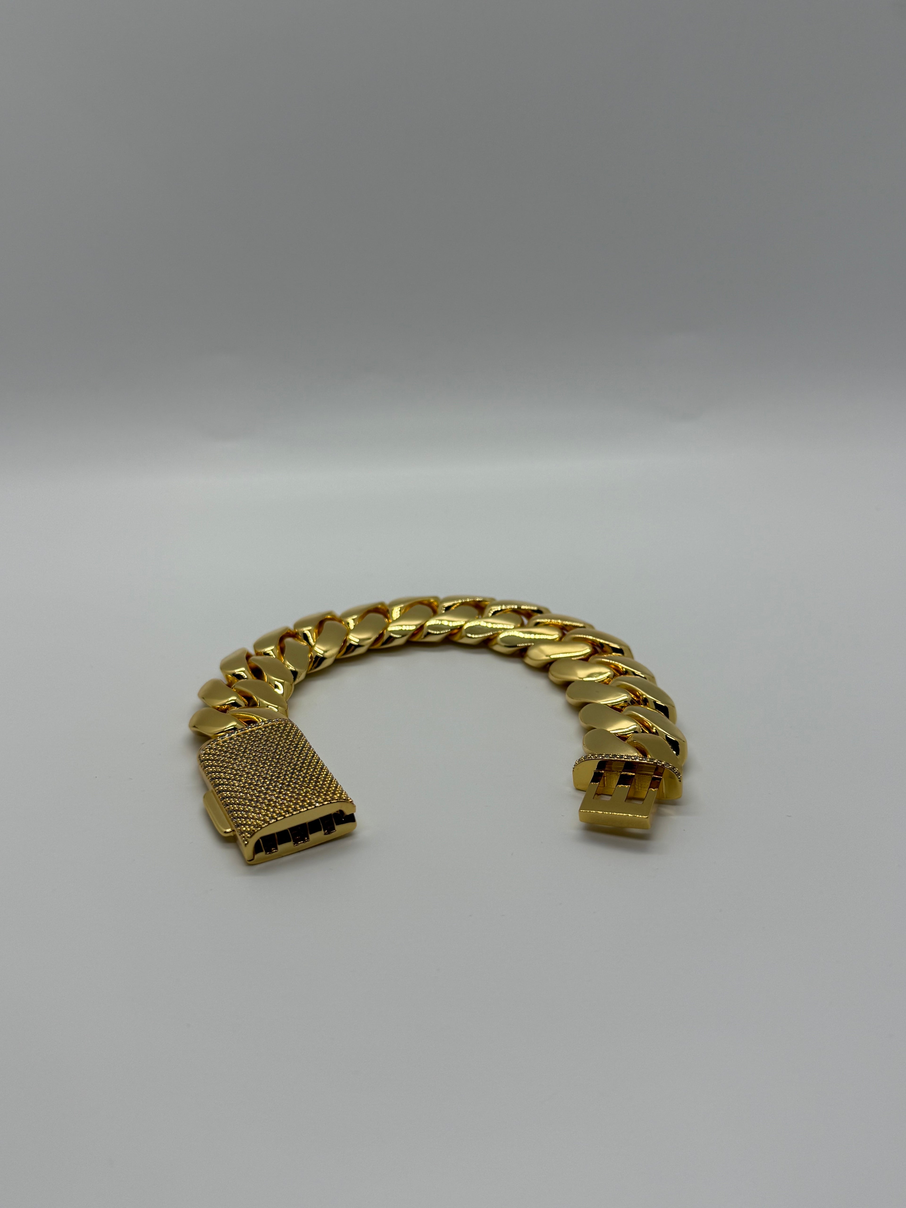 20mm 18k Gold Dipped Miami Cuban Bracelet