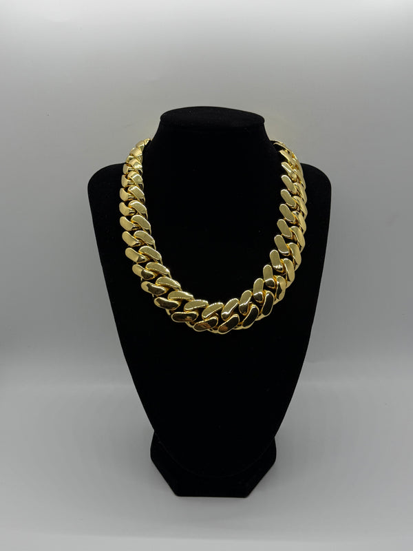 20mm 18k Gold Dipped Miami Cuban Chain