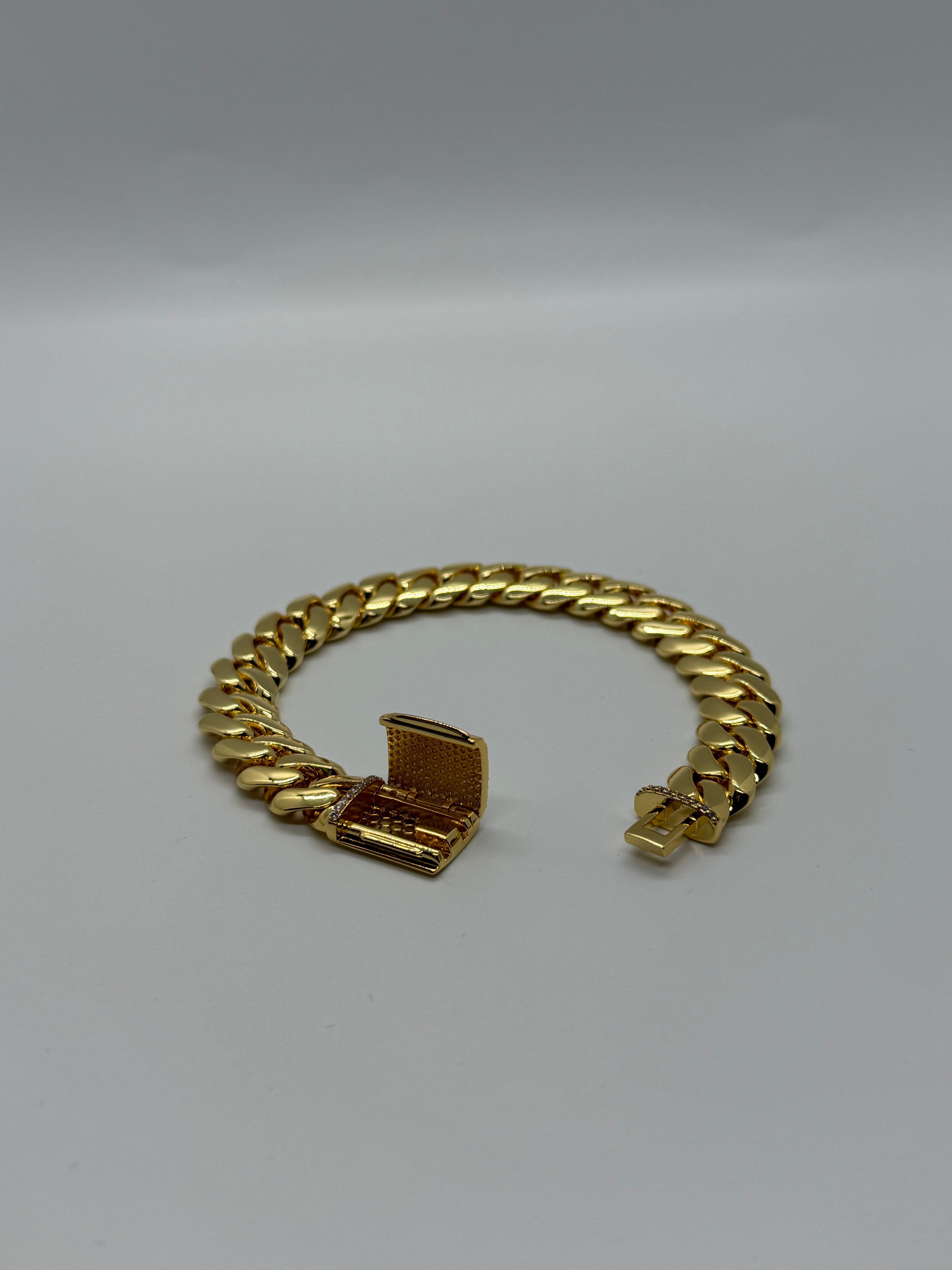 12mm 18k Gold Dipped Miami Cuban Bracelet