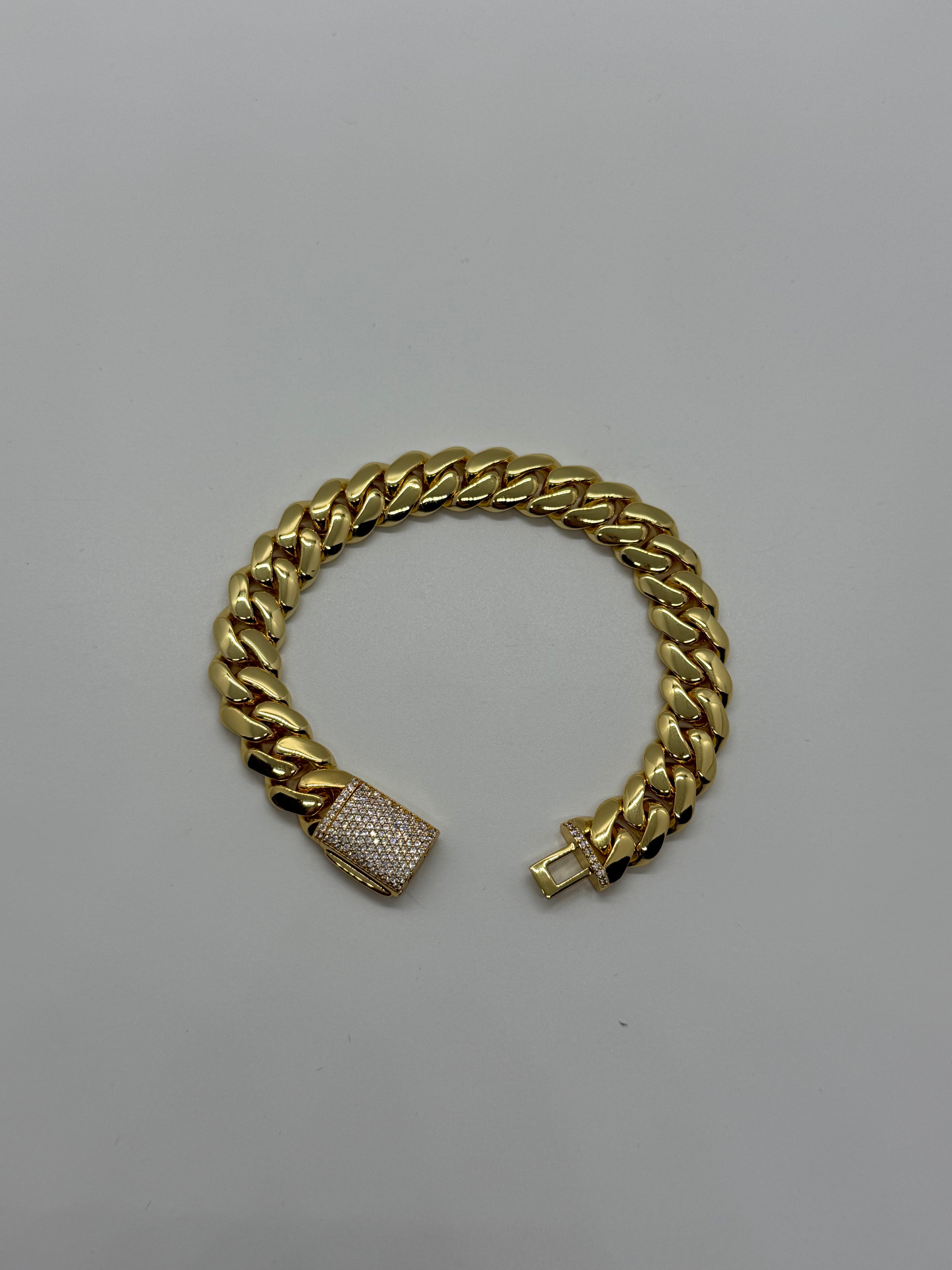 12mm 18k Gold Dipped Miami Cuban Bracelet
