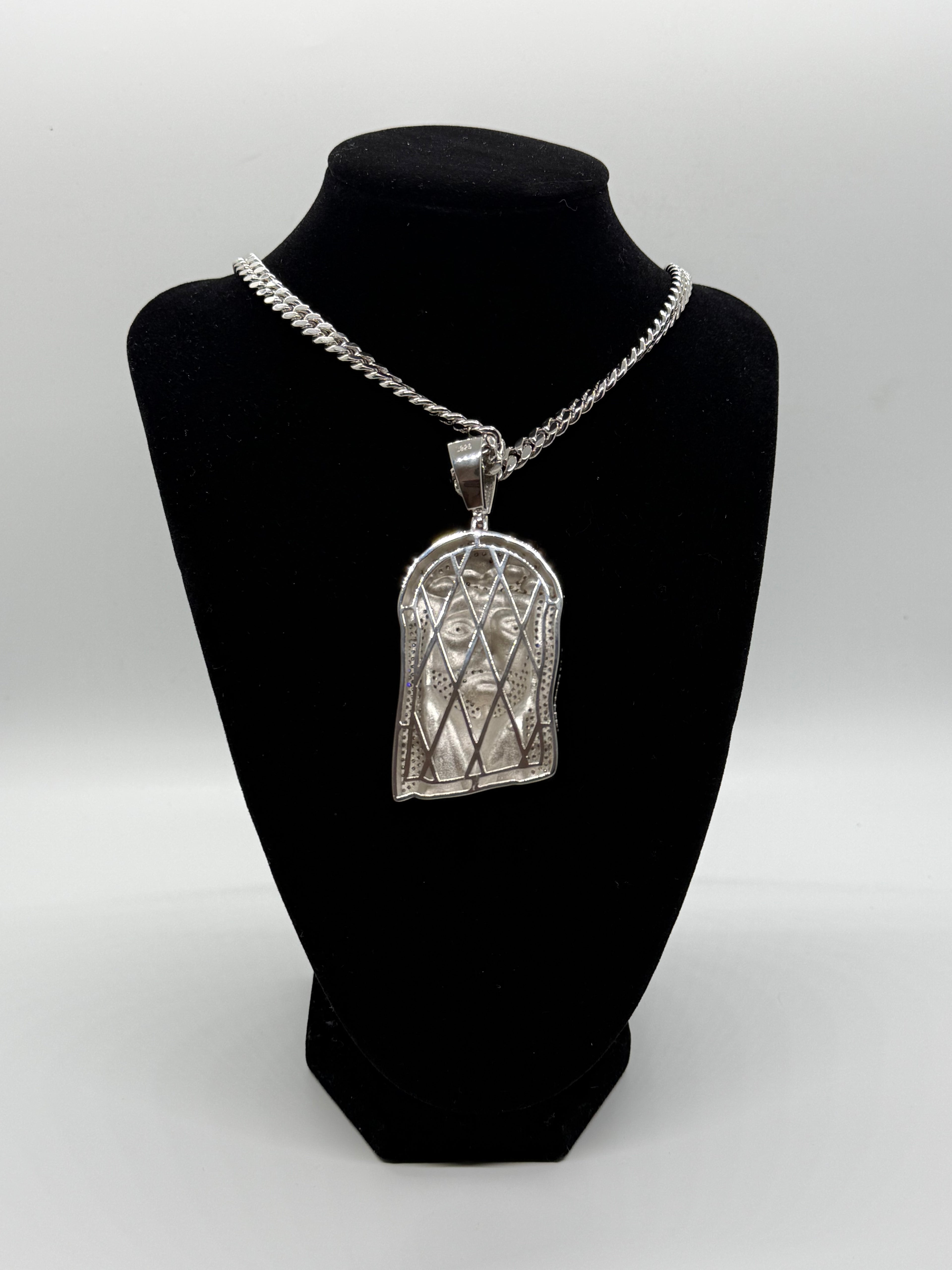VVS Moissanite 925 Silver Jesus Pendant